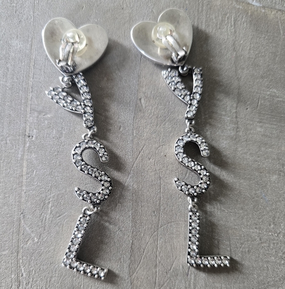 YSL Crystal Earrings - Picture 2 of 3